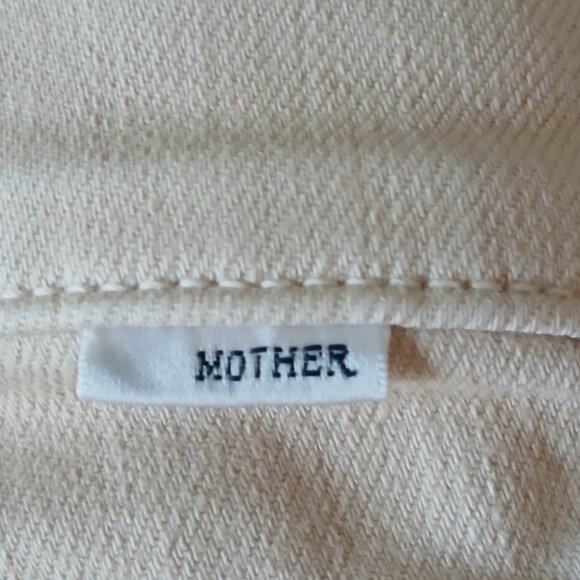 MOTHER The Weekender Fray In Play Date Mid-Rise Stretch Flare Jeans Size 28 - Picture 6 of 7